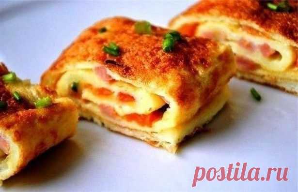 Омлет с ветчиной и сыром | NewsGreat
