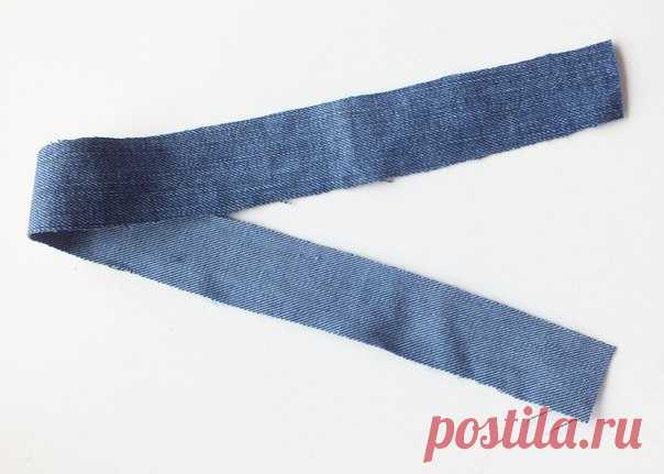 Браслет из старых джинс — Сделай сам, идеи для творчества - DIY Ideas