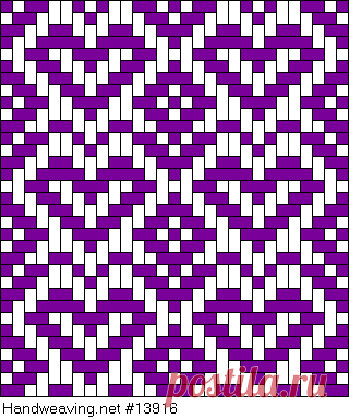 Weaving Draft Hearts-flowers, Judie Eatough, 2004-2015, #13916