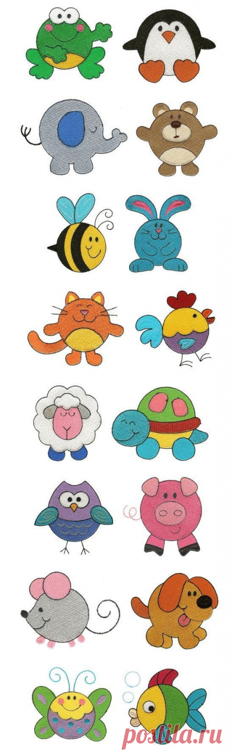 Embroidery Designs | Machine Embroidery Designs | Round Up The Critters Filled. | Dekoracje | Ескізи Вишивок і Дизайн Для Машинної Вишивки