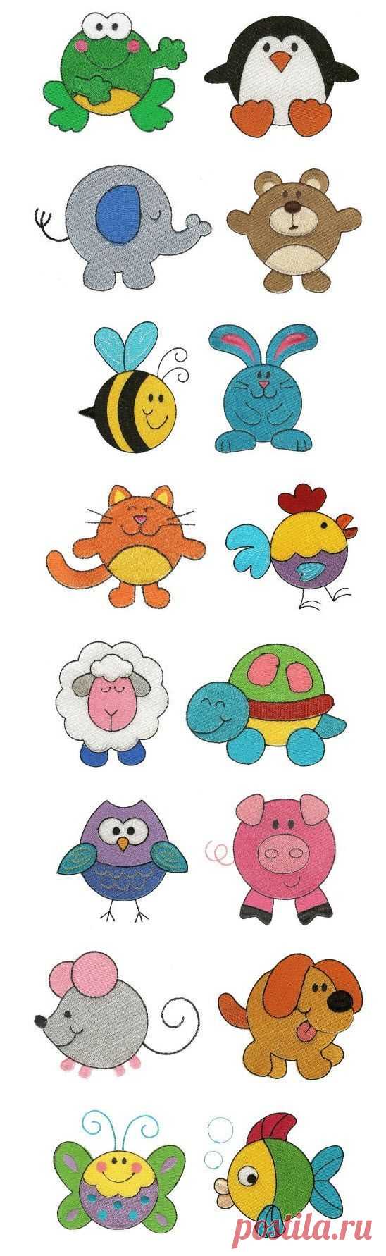 Embroidery Designs | Machine Embroidery Designs | Round Up The Critters Filled. | Dekoracje | Ескізи Вишивок і Дизайн Для Машинної Вишивки