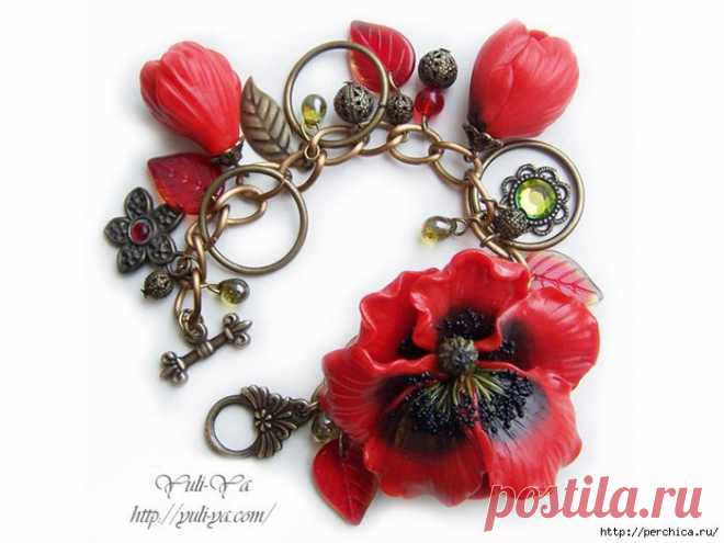 Как своими руками сотворить мак из полимерной глины для бижутерии -пошаговый мастер-класс.