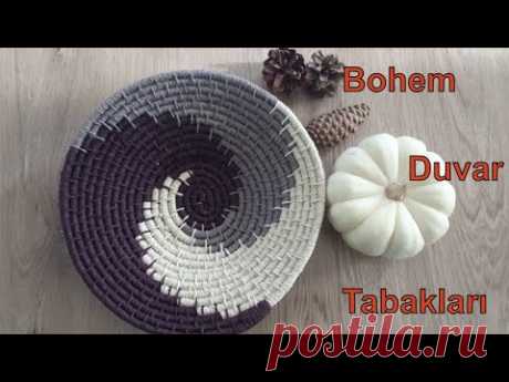 200  TL OLAN  AFRİKAN TABAĞI 15 TL YE YAPTIM | Bohem duvar dekoru | Afrikan sepet yapımı