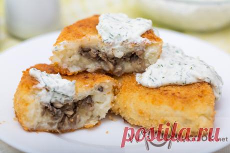 Картофельные зразы с грибами, пошаговый рецепт с фото