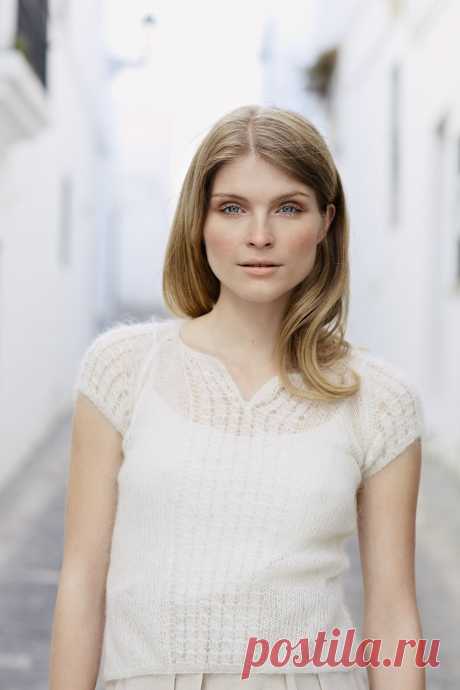Вязание топа Prudence, Rowan 55