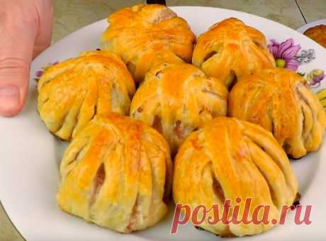 Вкуснятина из фарша за 15 минут: мясные клубочки в слоеном тесте у гостей на первом месте