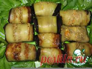 Рулеты из баклажан по-кавказски - кулинарный рецепт