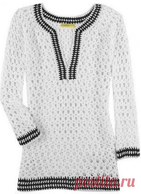 Чёрно-белая туника | Лаборатория домашнего хозяйства