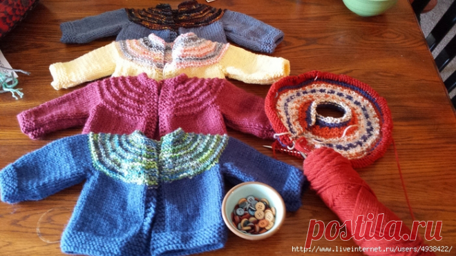 Пятичасовой свитер. Baby Boy 5 Hour Sweater by Gail Bable.