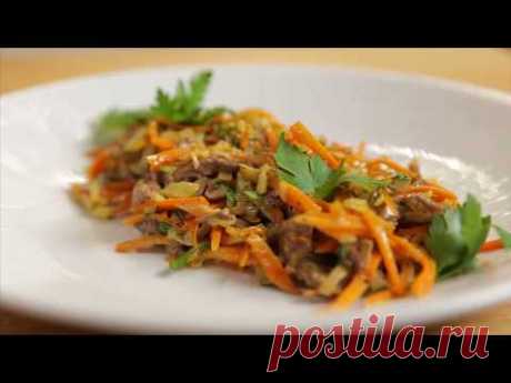 Салат Обжорка. Советская кухня. Салат с майонезом.