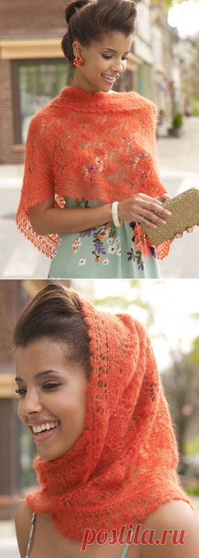Шарф-воротник Мантилья / Mantilla.