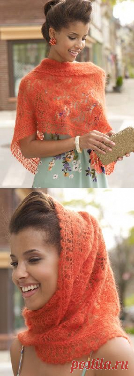 Шарф-воротник Мантилья / Mantilla.