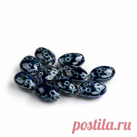 176--20 #10 шт овальной формы в стиле ретро, керамические бусины, кулон, фарфоровое ювелирное изделие для ожерелья, браслета # XN163 | AliExpress