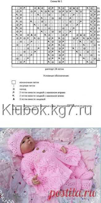Жакет "Цветочная фантазия" для новорожденной девочки