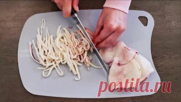 Два лучших салата с кальмаром, которые я знаю, делюсь рецептами | MEREL | KITCHEN | Дзен