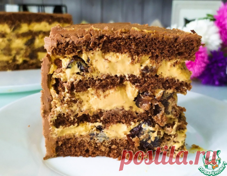 Шоколадный торт с &quot;пьяным&quot; черносливом – кулинарный рецепт