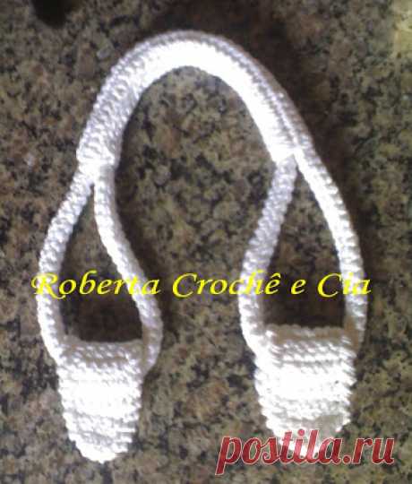 Roberta Crochê e Cia: Passo-a-passo Alças de Crochê para bolsas