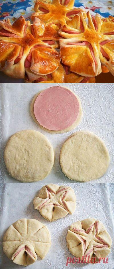 Как приготовить колбасные цветочки - рецепт, ингридиенты и фотографии