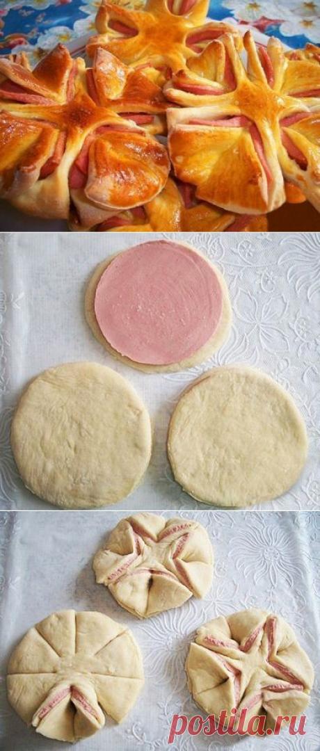 Как приготовить колбасные цветочки - рецепт, ингридиенты и фотографии