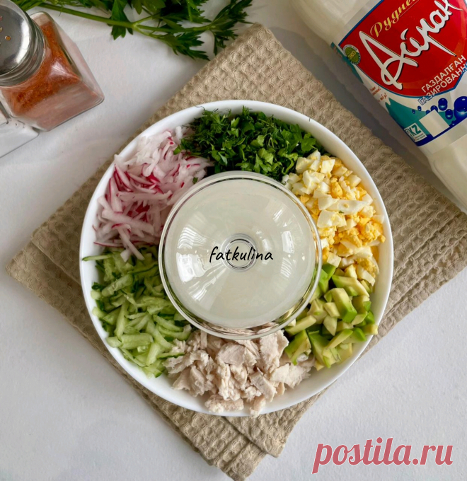 Окрошка с оригинальной подачей - рецепт автора Ирина Фаткулина