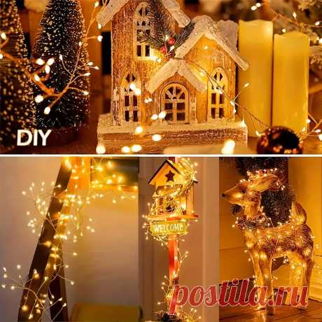 Светодиодные гирлянды Fairy Lights 8 режимов мерцания USB - Temu Moldova