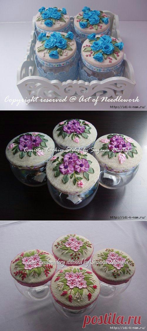 Красота из пустых стеклянных баночек | Умелые ручки