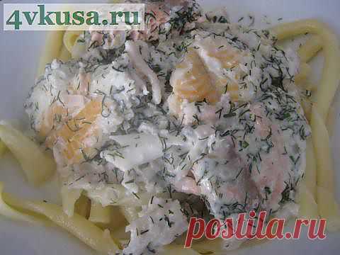 Рыба в укропно - сливочном соусе | 4vkusa.ru