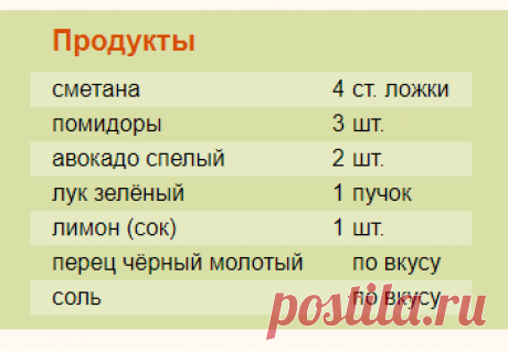 Рецепт: Гуакамоле (мексиканское блюдо) на RussianFood.com