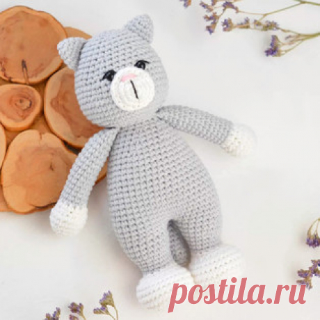 Кошечка Грейси амигуруми. Схемы и описания для вязания игрушек крючком! Бесплатный мастер-класс от @vitrinatoys по вязанию кошечки по имени Грейси. Высота вязаной крючком игрушки примерно 18 см. Для изготовления такой кошк…