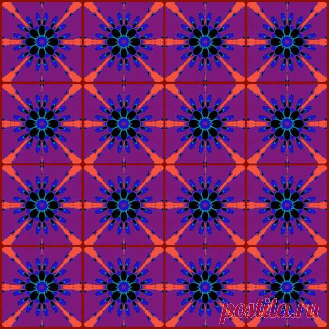 Бесшовный орнамент с цветами.  ---   Seamless Pattern With Flower  Free Stock Photo HD - Public Domain Pictures