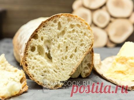 Итальянский хлеб на ночной опаре — рецепт с фото Очень вкусный хлеб, который подойдет как к завтраку, там и к первым блюдам.