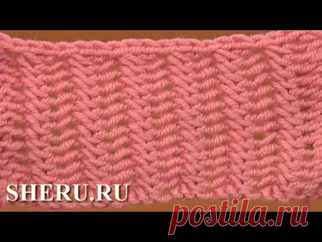 Видео-урок узора спицами &quot;Двухсторонняя сетка&quot;. - Вязание - Страна Мам