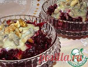 Свекла с сырным соусом и грецкими орехами - кулинарный рецепт