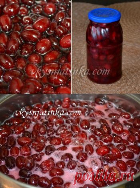 Варенье из кизила с косточками - рецепт с фото