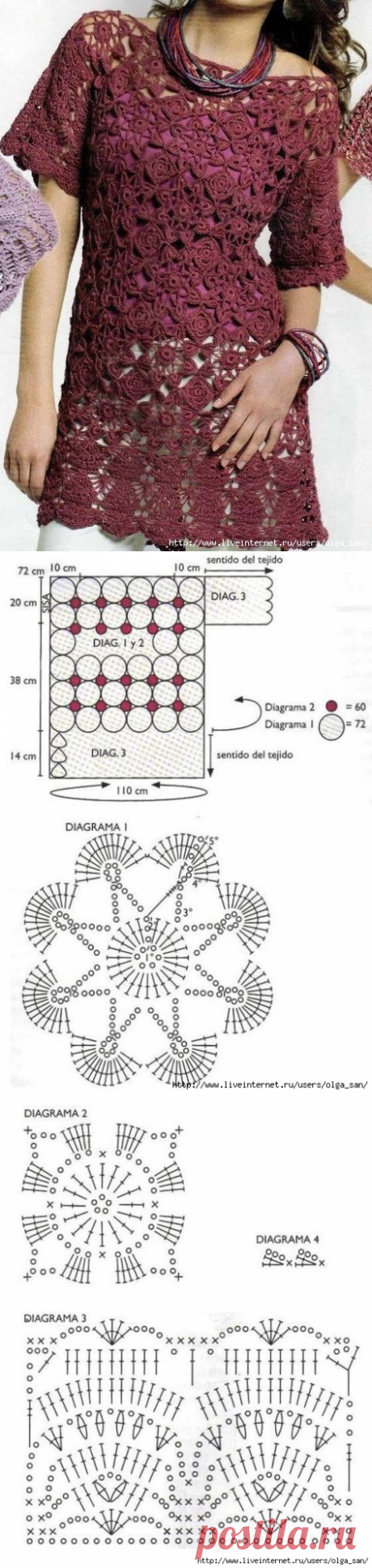 Туника крючком