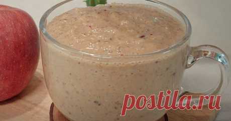Приготовьте очень вкусный диетический напиток - овсяно-яблочный смузи без сахара | Вкусно мне!... Очень полезно и очень вкусно.