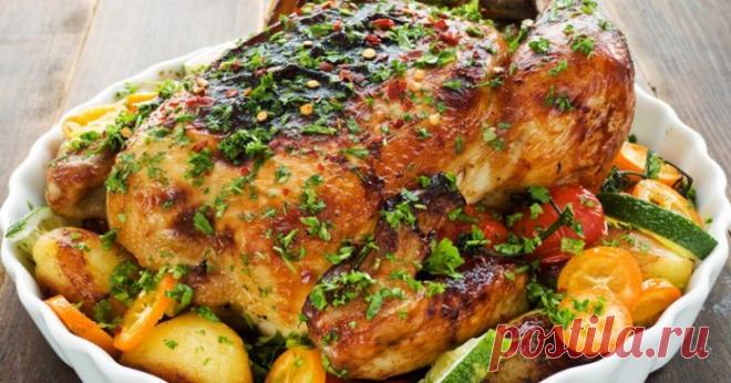 Идеальное сочетание аромата и вкуса: курица с травами и лимоном. Произведет фурор на любом празднике!