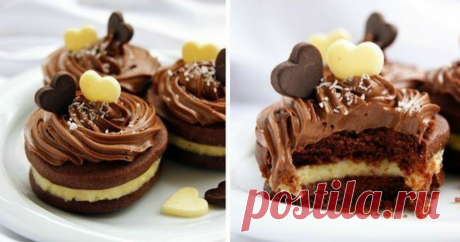 Шоколадное печенье с кокосовым кремом. Вкус не передать словами!