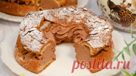 Торт «ПАРИ-БРЕСТ»  Торт с Историей. Необычайно ВКУСНЫЙ | Хочу ТОРТ ИНГРЕДИЕНТЫПропорции на 2 торта Ø16 см + 5 пирожных Ø6,5 смЗАВАРНОЕ ТЕСТО:Подробный рецепт здесь⮕ (со всеми нюансами)100 г воды + 100 г молока110 г пшеничной муки высшего сорта*90 г сливочного маслаПриблизительно 170 г яиц (3 шт. кат. СО)1 г соли3 г сахараДля смазывания теста: яйцоДля...