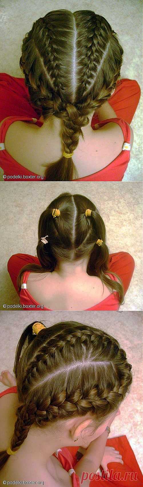 Поделки - Причёска «Сердце»