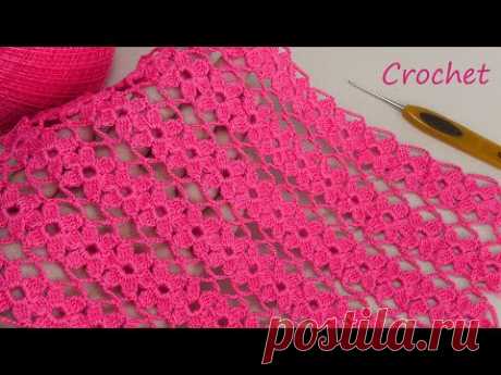 SUPER Beautiful to Crochet Floral pattern - Knitting Online Tutorial for beginners 🌺