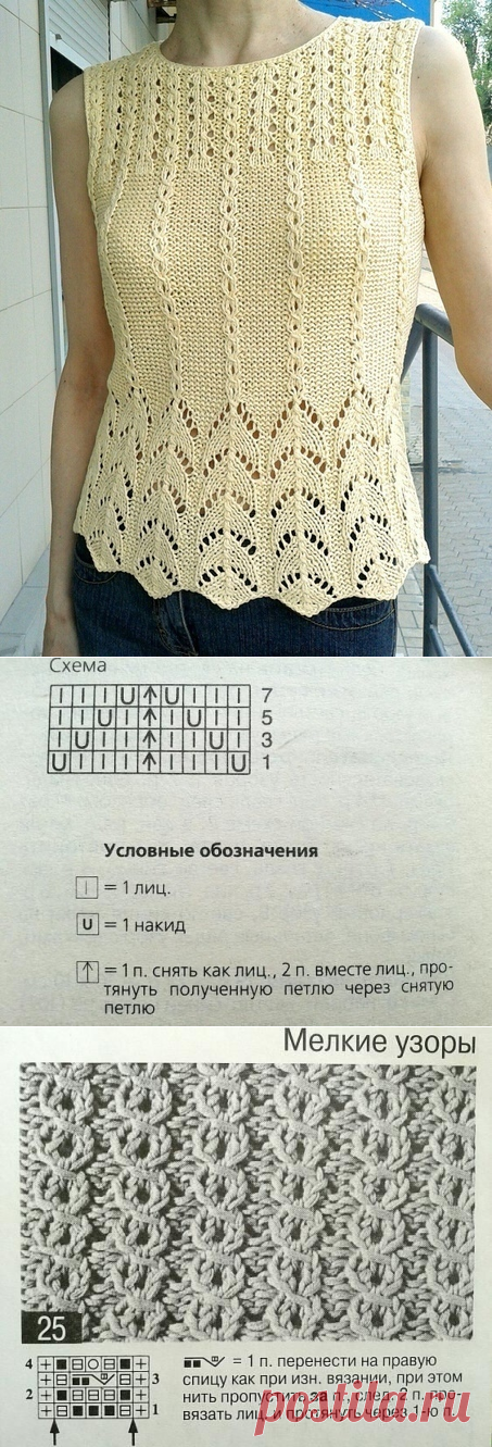 Топ из ленточной пряжи