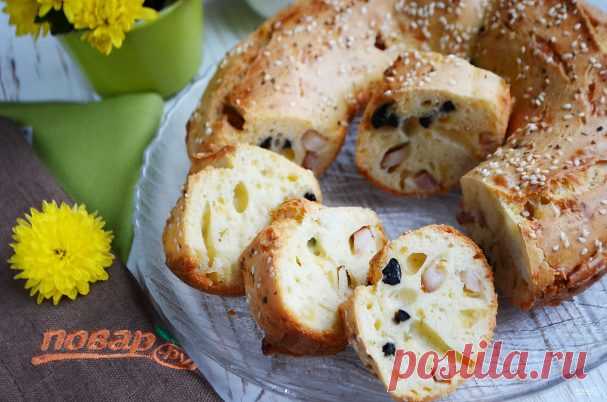 Закусочный кекс с беконом и маслинами - пошаговый рецепт с фото на Повар.ру
