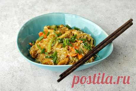 Как приготовить фунчозу с курицей и овощами? Пошаговые фото, калорийность блюда
