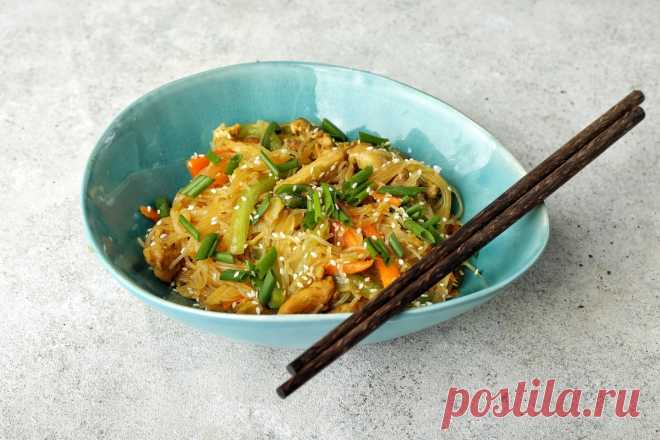 Как приготовить фунчозу с курицей и овощами? Пошаговые фото, калорийность блюда