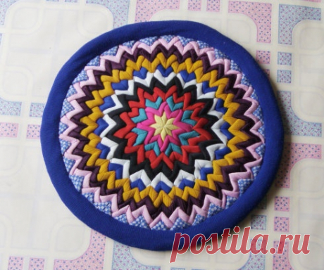 Коврик из лоскутков