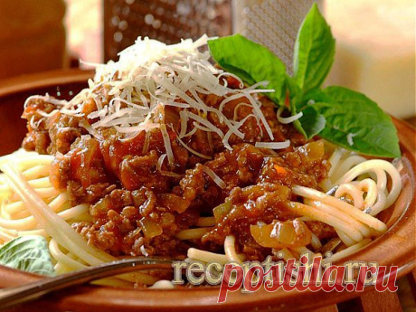 Спагетти болоньезе | Кулинарные рецепты с фото на Рецептыши.ру