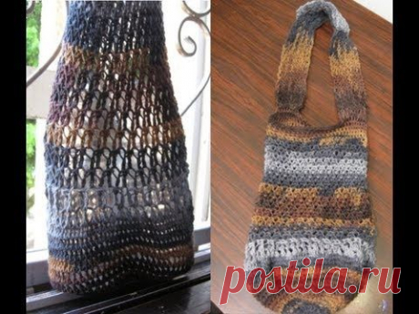 Mesh Tote Bag - Crochet Tutorial