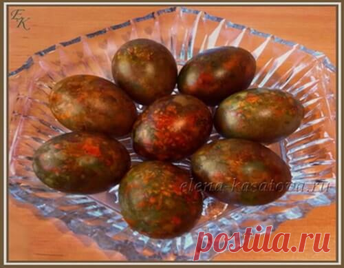 Мраморные пасхальные яйца - красим яйца на Пасху, пошаговый рецепт