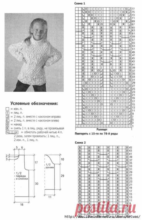 Свитер девочке